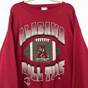 Vintage 90s University of Alabama Crimson Tide football sweatshirt size XXL
